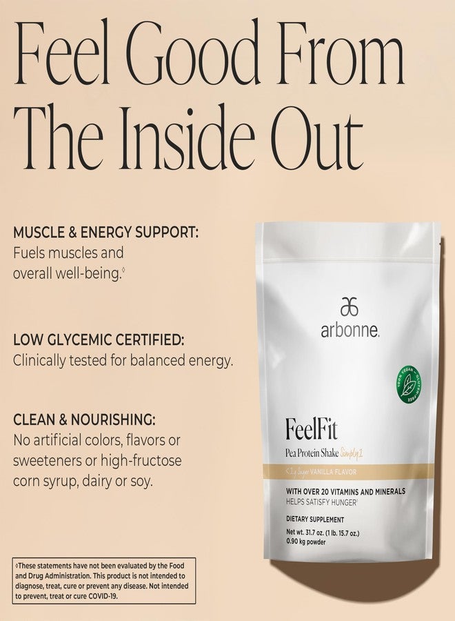 Arbonne Feelfit Pea Protein Shake - Daily Supplement Powder, Vegan Protein for Support of Overall Health, Energy and Well-Being, Vanilla - Image 3